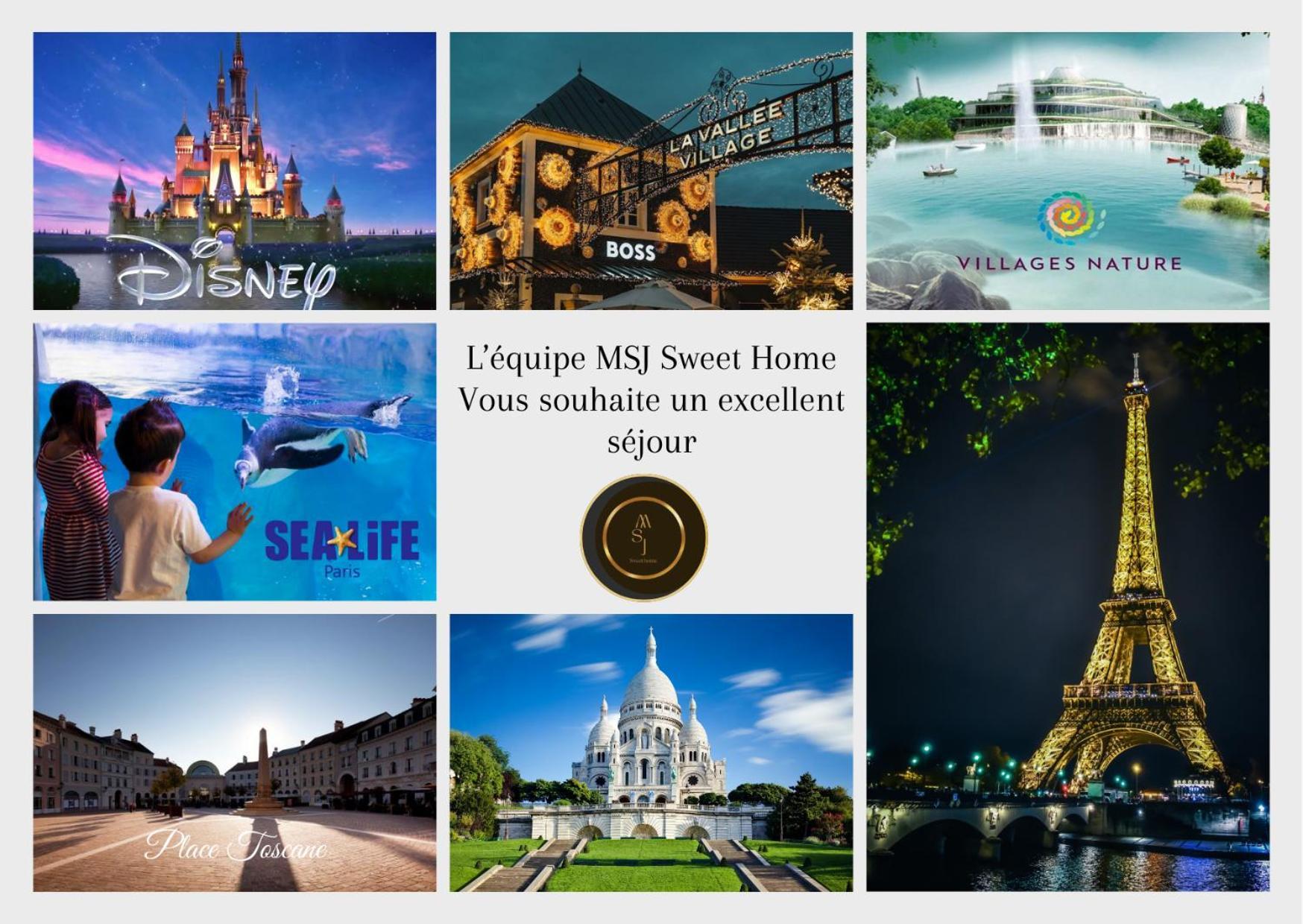 Cosy Appartement - Val D'Europe - Vallee Shopping - Disney Serris Eksteriør billede