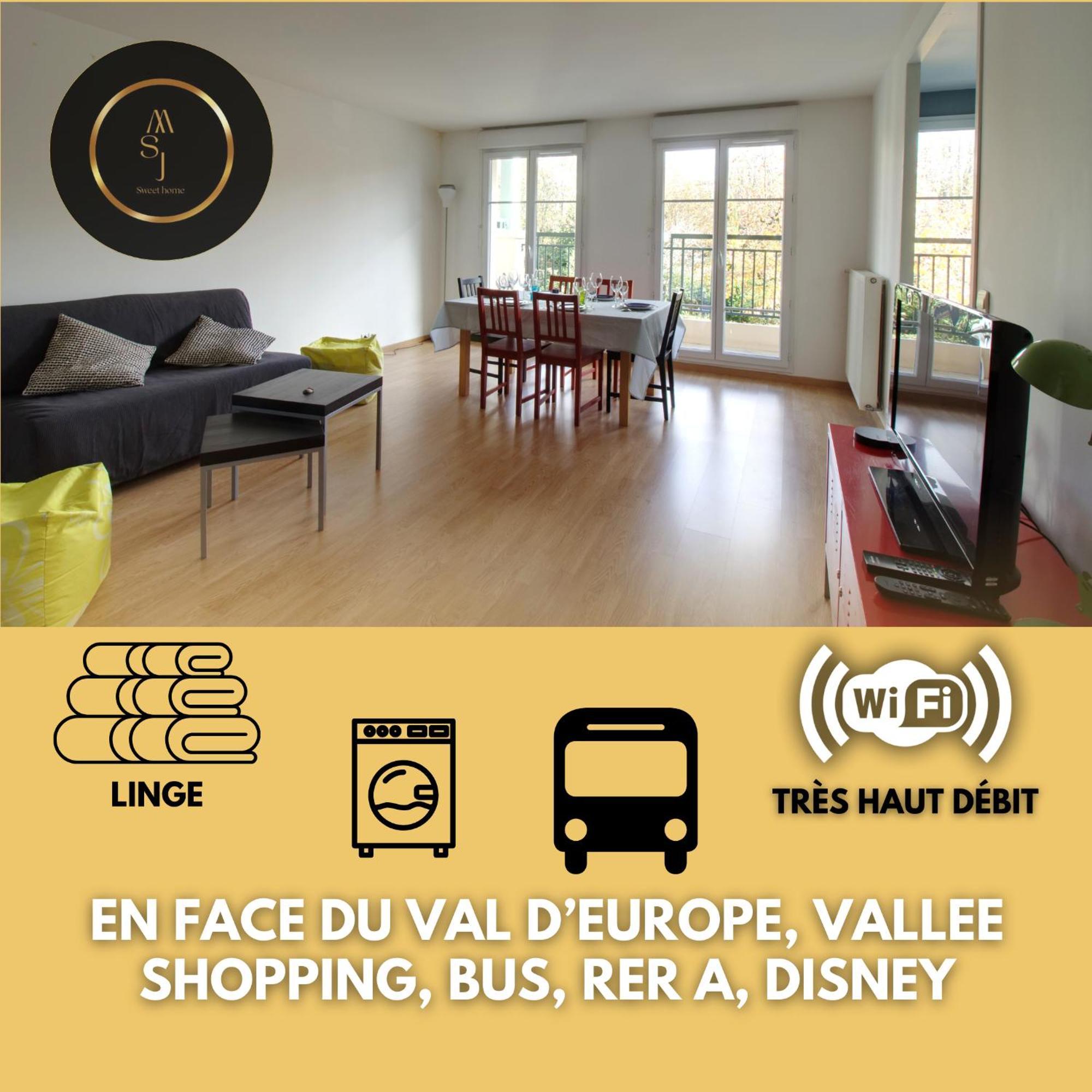 Cosy Appartement - Val D'Europe - Vallee Shopping - Disney Serris Eksteriør billede